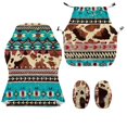 thumbnail image 4 of Whosucclay Aztec Tribe Geometric Cow Print Gaming Chair Covers, Stretchable Computer Chair Cover, Anti-dust Office Chairs Cover, Racing Chairs Covers for Anti Cat Scratch Protection, 4 of 8