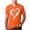 Orange, variant on Zylanna Men's T-Shirts Tee, Summer Crew Neck Short Sleeve Heart Print Fashion Tops for Mens Red