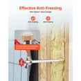 thumbnail image 4 of VEVOR Anti-Siphon Frost-Proof Sillcock, 12" Freeze Proof Outdoor Faucet Bib with Backflow Preventer, 1/2" Push-to-Fit Connector X 3/4" Hose Bibb, No Lead Frost-free Spigot for PEX Copper CPVC Pipes, 4 of 9