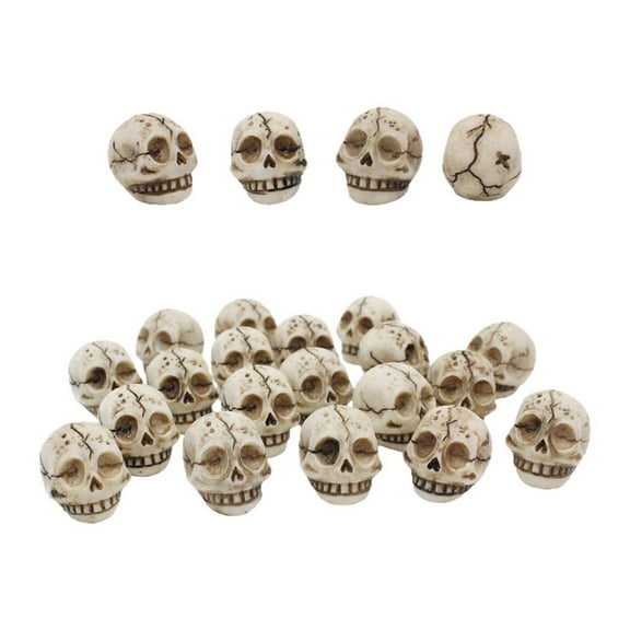 nvzhuang Halloween Skull Ornaments Flowerpot Desktop Decorations Small Skulls for Crafts Skull Head Statue Desktop Skull Decor