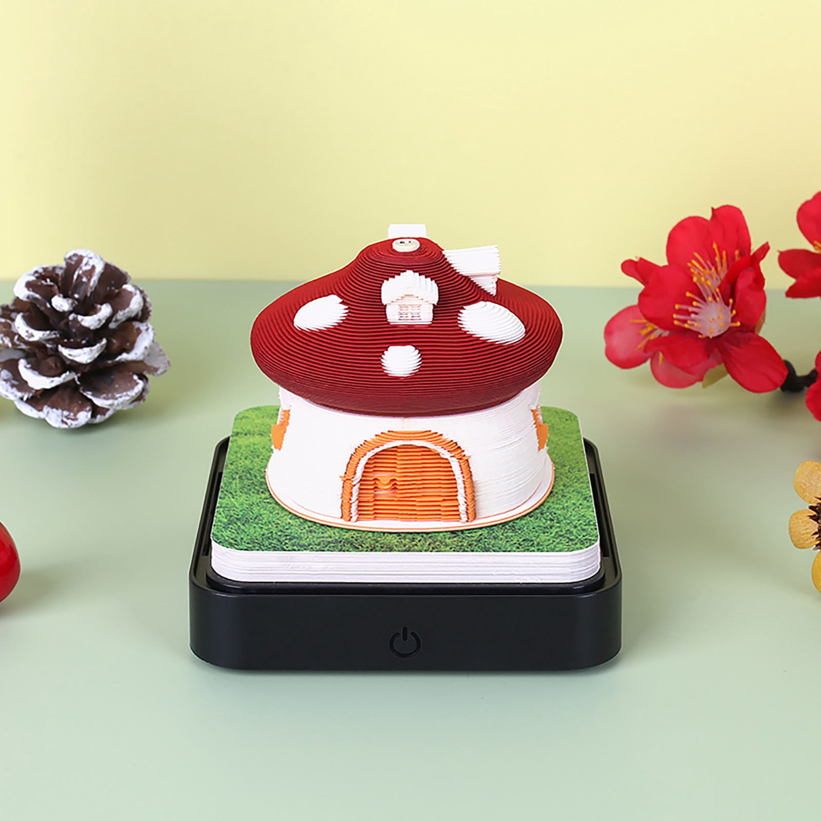 Time Piece Calendar 2026,Tear Away Calendar,3D Calendar 2026,3D Hand Torn Calendar,Tree House Paper Sculpture Calendar with Lights,for Note Taking,Decorative Ornament