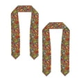 thumbnail image 2 of Haiem Hippie Peace Love Pattern Graduation Stole 2024 | Premium Satin Sash for Graduation Ceremony, 2 of 7