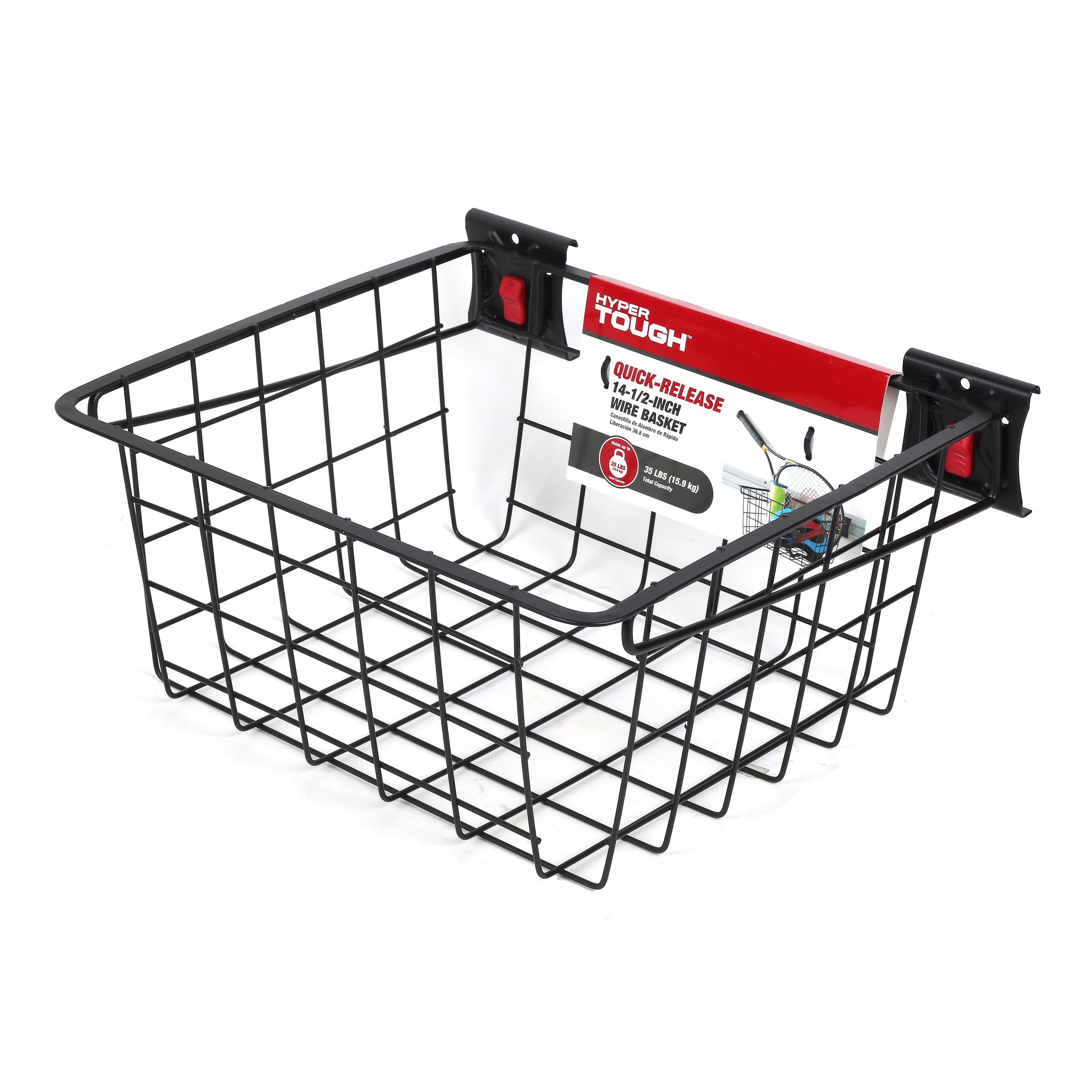 Hyper Tough QuickRelease 141/2inch Wire Basket BrickSeek