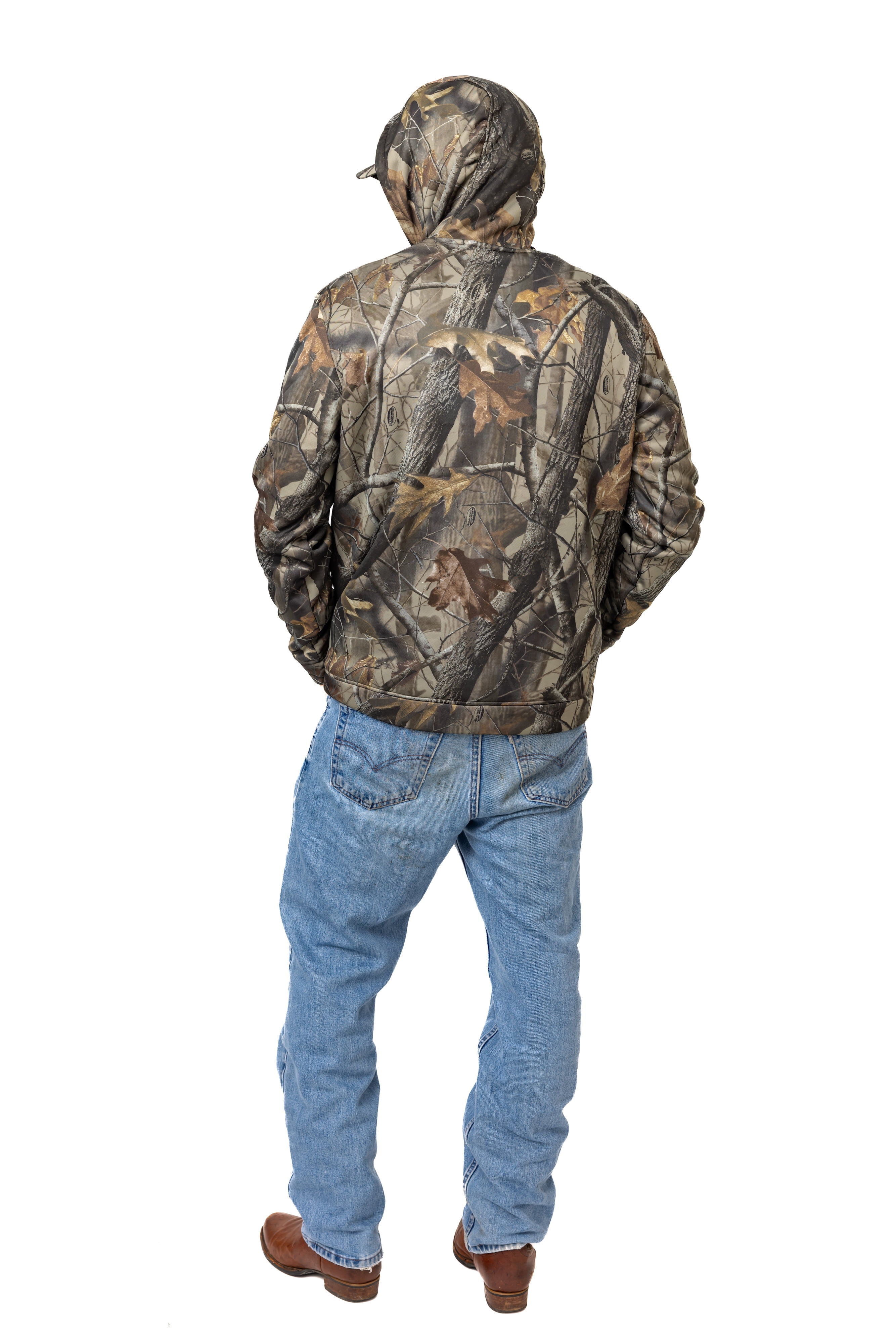 Realtree Men's Camo Hunting Hoodie - High Pile Pullover for Outerwear | Size S-4X