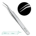 thumbnail image 1 of 1Pc Precision Stainless Steel Anti-Static Tweezers Electronic Phone Repair Tool St-17, 1 of 10