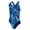 Blue, variant on Sporti Molecule Wide Strap One Piece Swimsuit, High Cut, Unpadded (Women’s)
