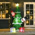 thumbnail image 2 of HOMCOM Arbre de Noël Gonflable 7 Pieds LED Extérieur Décoration Père Noël, 2 of 10