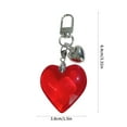 thumbnail image 5 of Heart Pendant Fashion Accessory Heart Keyring Alloy Texture Pendant Perfect for Youthful Adults and Friend Present, 5 of 16