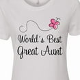 thumbnail image 4 of Inktastic Worlds Best Great Aunt Women's T-Shirt, 4 of 5