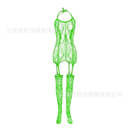 Generic Sexy Lingerie Uniform Elegant Jacquard Jumpsuit Open Crotch Body Stocking Stockings New W287
