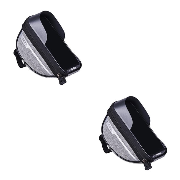 Soidarity Bolsa de cuadro de tubo delantero de bicicleta Soporte de pantalla táctil para teléfono móvil Bicicleta de montaña gris Type1 NO1 Soidarity CBP391884