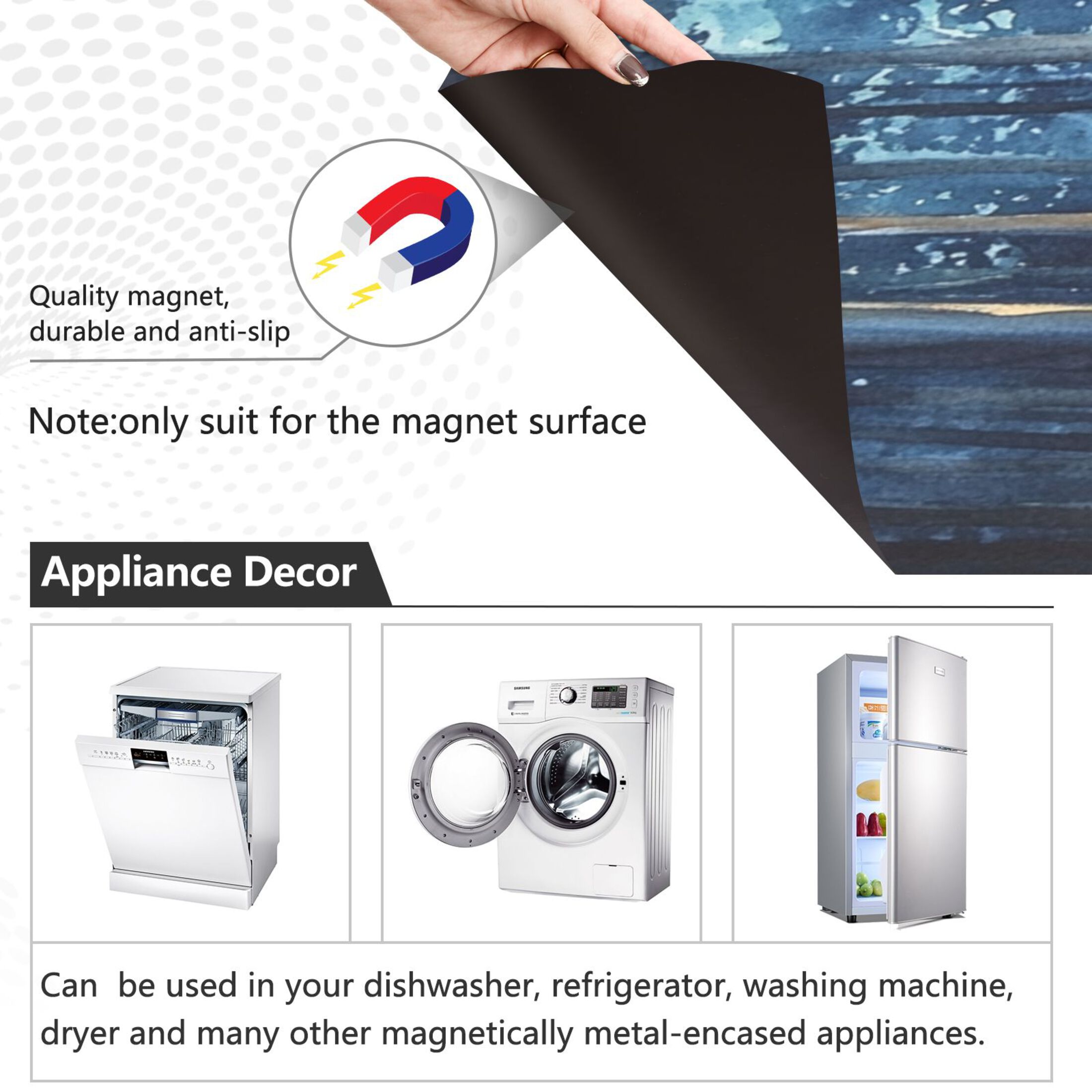Dishwasher Magnetic Sticker 23x26 Inch Refrigerator Magnetic Sticker Washing Machine Magnetic Sticker Kitchen Panel Magnetic Sticker Home Decor Beautiful Firefly Forest