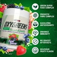 thumbnail image 4 of EHP Labs OxyGreens Super Greens Powder - Daily Greens Spirulina, Greens Superfood Powder & Greens Supplements Powder, Supergreens Antioxidants & Immunity Support, 30 Serves (Forest Berries), 4 of 10