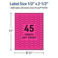 thumbnail image 6 of Avery Printable Barbell Labels, Neon Magenta, 0.5" x 2.5", 3,600ct, 6 of 11
