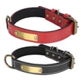 thumbnail image 2 of Nameplate Pet Collar,Cowhide Padded Pet Collar Pet Collarwith ID Tag ID Tag Pet Collar Unrivaled Performance, 2 of 8