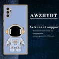 thumbnail image 3 of Galaxy note10 Plus Case for Astronaut Stand, Designed for 6D Electroplated Galaxy note10 Plus 4G/5G Phone Case,Soft TPU Protective Shockproof Flexible Samsung note10 Plus Case 6.8 inch,Blue, 3 of 11
