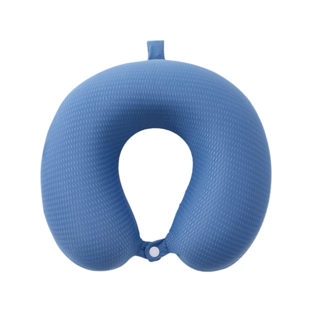 Meitianfacai Travel Essentials, Soft Breathable Comfortable Memory Neck Pillow, Detachable Easy to Clean with Button, Lightwight and Easy To Carry
