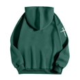 thumbnail image 5 of MHFRRA Sudadera con Capucha Temática y Bolsillo Delantero para Mayor Comodidad y Estilo Urbano Verde oscuro, 5 of 5