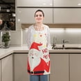 thumbnail image 4 of Gustave 3-Pack Christmas Apron Linen Kitchen Cooking Baking Apron Xmas Holiday Decorative Costume Accessory for Women Men, 4 of 8