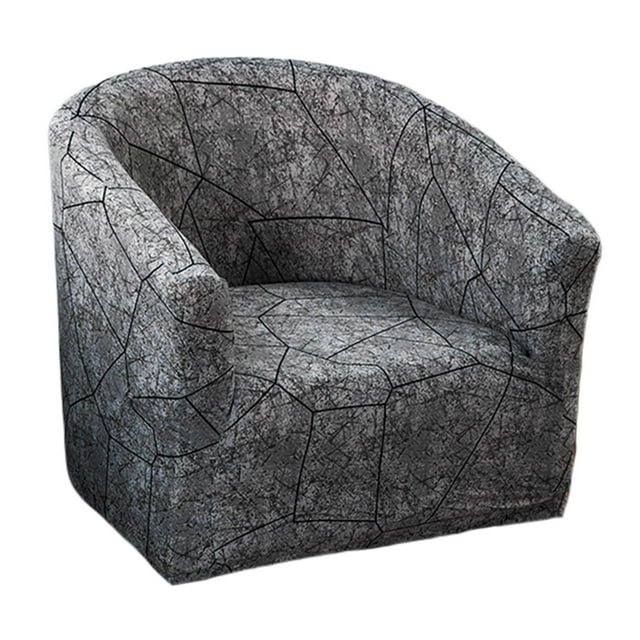 Tub Chair Covers Slipcover Elastic Polyester Armchair Sofa Seat 2