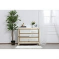 thumbnail image 2 of Elegant Decor Reflexion 3-Drawer Solid Wood and MDF Chest in Gold, 2 of 3