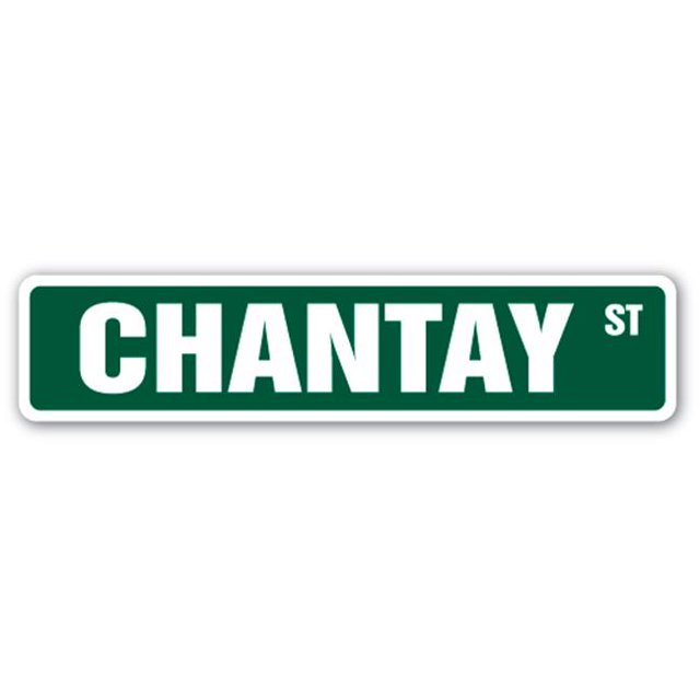 SignMission SS-CHANTAY 4 x 18 in. Childrens Name Room Street Sign - Chantay