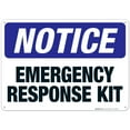 thumbnail image 1 of Emergency Response Kit Sign, OSHA Notice Sign, 10x14 Aluminum, 1 of 1