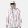 thumbnail image 2 of Balery Pink Paw Sudadera ligera de manga larga con capucha y protección solar UPF 50+ para hombre y mujer, ideal para pesca y running-Medium, 2 of 7
