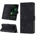 thumbnail image 1 of Compatible with Google Pixel 6 Pro Classic Embossed PU Leather Case with Card Holder Shockproof Cover, 1 of 5