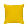 thumbnail image 3 of Napa Yellow Silk Velvet Ikat Pillow, 20" X 20", 3 of 3