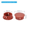 thumbnail image 2 of Tapón de plástico Uxcell, tipo de embellecedor, tapones redondos para agujeros, tapa de bloqueo a presión para tubo, rojo marrón 1", 2 of 7