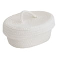 thumbnail image 2 of Cesta tejida de algodón, caja de almacenamiento de escritorio con cesta de almacenamiento de cuerda de algodón, organizador de almacenamiento de escritorio de alta capacidad, 2 of 12