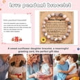 thumbnail image 4 of Opolski Sunflower Beaded Bracelet with Inspirational Card Elastic Adjustable Girls Natural Stone Round Beads Bracelet, 4 of 8
