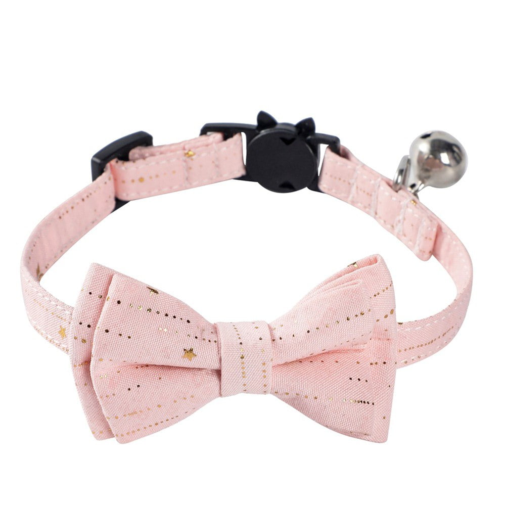 Dog Cat Pet Bowknot Cute Bow Tie Bell Adjustable Puppy Kitten Necktie Collar Yc 