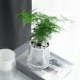 thumbnail image 4 of Fiudx Liquidación de ofertas flash Macetas pequeñas para flores, de plástico, para interior, sala de estar, escritorio, almacenamiento de agua, desorden, cultivo, autoabsorbentes, transparentes, para, 4 of 7