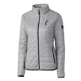 thumbnail image 2 of Women's Cutter & Buck Gray Cincinnati Bearcats Rainier Eco Insulated Puffer Full-Zip Jacket, 2 of 3