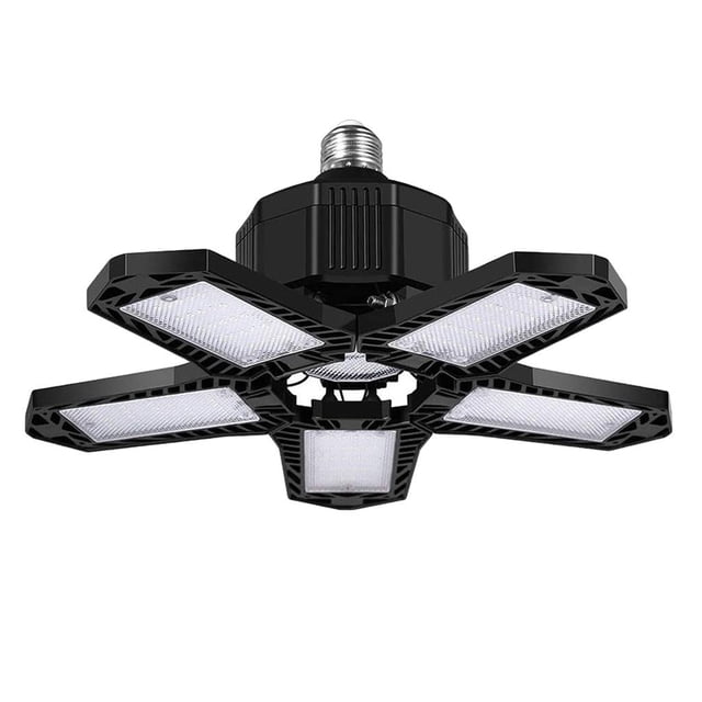 Luz de garaje Zulema 120W Deformable Negro