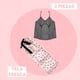 thumbnail image 3 of Pijama Ligera Mima2 2 Piezas Color Negro con Rosa Talla EG, 3 of 4
