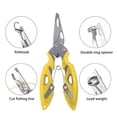 thumbnail image 2 of TIELUTT Small Tongs Fishing Tongs Purpose Fishing Line Hook Scissors Tongs Outdoor Fishing Tools Hooks Small Women Gear Punch Shot Rig Slide Beads Catfish Rigs for, 2 of 4