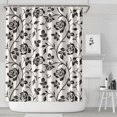 thumbnail image 2 of Waterproof Boho Style Shower Curtain 72x84 Inch Colorful Floral Vintage Polyester Unique Shower Curtain for Bathroom Hotel Home Decor with 12 Plastic Hooks, 2 of 5