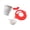 Red, variant on Ywmsfl Premium Silicone Flour Funnel With Cover And Measuring Bowl For Efficient Baking Kitchen Supplies