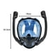 thumbnail image 4 of Máscara de natación, máscara de esnórquel, tubo de respiración doble de silicona, vista panorámica de 180 °, accesorios subacuáticos, máscara de buceo L XL Adulto Azul, 4 of 8