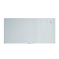 U Brands Glass DryErase Board, 96 x 48 inches, White Frosted Surface, Frameless