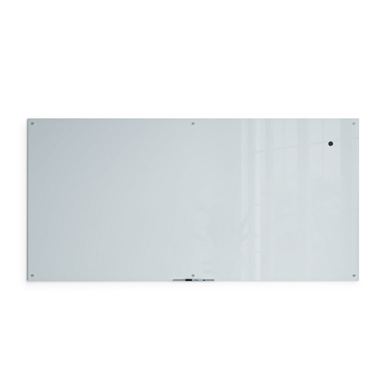 Pegasus Magnetic Glass Whiteboard 48 x 48  1/4 Tempered Glass Magnetic Dry  Erase Whiteboard 4' x 4