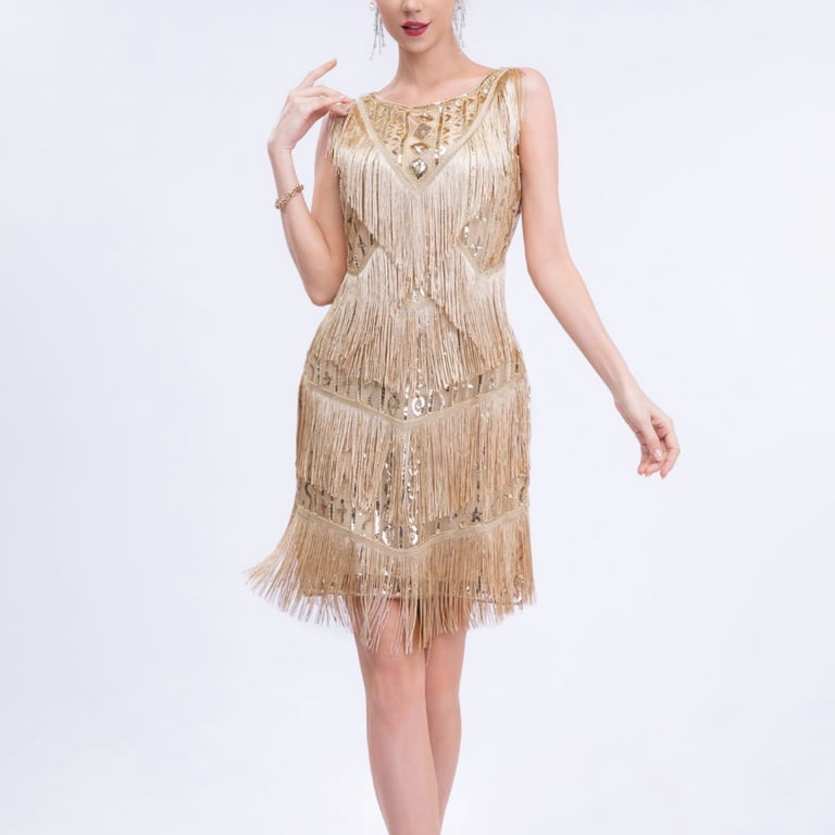 beige tassel dress Red Piony Ruffled Asymmetric Gown