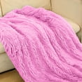 thumbnail image 4 of Cozy Flannel Throw Blanket 51x63 Inch Soft Fleece Blanket for Sofa Bed, Lightweight Warm Decorative Blanket All Season Pink, 4 of 5