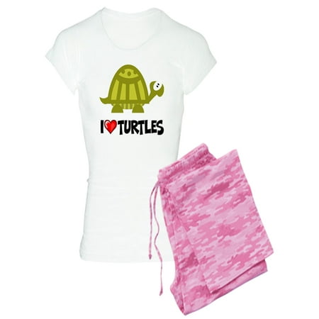 

CafePress - I Love Turtles - Women s Light Pajamas