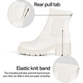 thumbnail image 4 of Women's Chelsea Boots: Fashionable Slip-On Platform Ankle Boots with Lug Sole and Chunky Design, 4 of 13