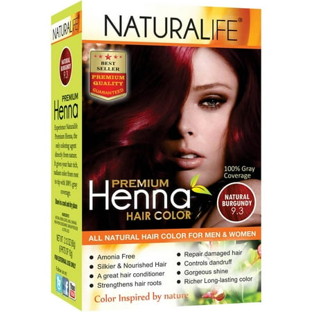 Naturalife Henna Natural Hair Color For Men Women Natural