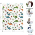 thumbnail image 4 of Colorful Dinosaurs Mushrooms Pattern Blanket,Comfortable Soft Lamb Wool Throw Blanket,All Season,Warm Lightweight Blankets for Sofa Bed Couch Living Room Chair,30"x40", 4 of 4